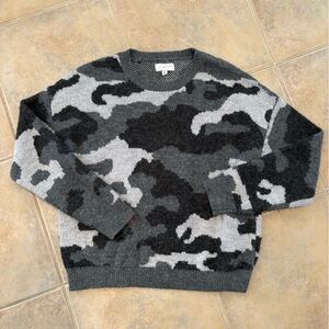 Lucky Brand Black and Gray Camo Skirt